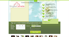 Desktop Screenshot of disabled-dating.singlescanada.com