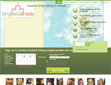 Tablet Screenshot of disabled-dating.singlescanada.com